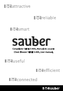 Manual de uso Sauber SERIE 3-469HC Congelador