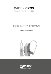 Handleiding Widex Cros-S Hoortoestel