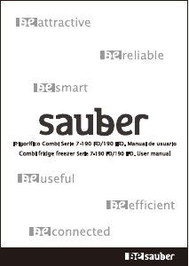 Manual de uso Sauber SERIE 7-190IFD Frigorífico combinado