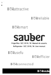 Manual de uso Sauber SCC 201B Frigorífico combinado
