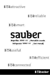 Manual Sauber SERIE 1-51 Refrigerator
