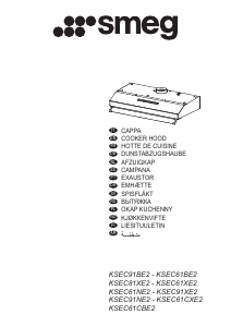 Manuale Smeg KSEC61CBE2 Cappa da cucina