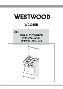Mode d’emploi Westwood WCG55B Cuisinière