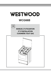 Mode d’emploi Westwood WCG66B Cuisinière