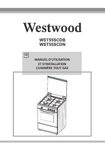 Mode d’emploi Westwood WST55SCDB Cuisinière