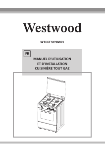 Mode d’emploi Westwood WT66FSC9MK3 Cuisinière