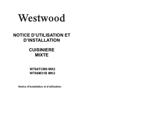 Mode d’emploi Westwood WT66TCM9MK2 Cuisinière
