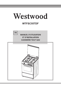 Mode d’emploi Westwood WTFSC55TDF Cuisinière