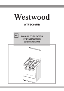 Mode d’emploi Westwood WTFSC66MB Cuisinière
