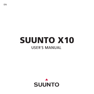 Handleiding Suunto X10 Sporthorloge