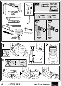 Hướng dẫn sử dụng Villeroy and Boch Hommage 9211R4A2 Nhà vệ sinh