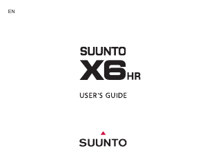 Handleiding Suunto X6HR Sporthorloge