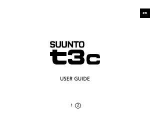 Handleiding Suunto T3c Sporthorloge