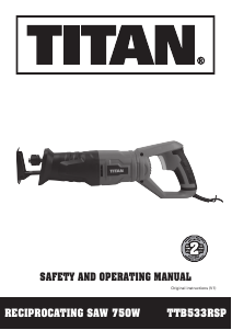 Manual Titan TTB533RSP Reciprocating Saw