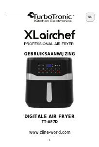 Handleiding TurboTronic TT-AF7D XL Airchef Friteuse