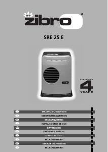 Manual Zibro SRE 25 E Heater