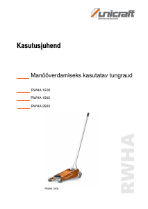 Kasutusjuhend Unicraft RWHA 2500 Tungraud