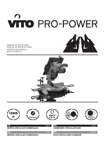 Manual Vito VISCC12210 Serra de esquadria