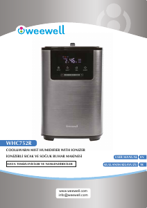 Kullanım kılavuzu Weewell WHC752R Nemlendirici