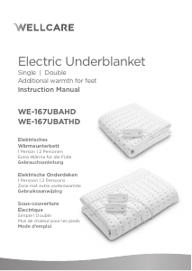 Manual Wellcare WE-167UBATHD Electric Blanket