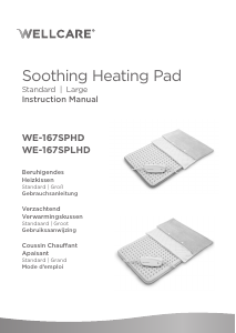 Manual Wellcare WE-167SPLHD Heating Pad