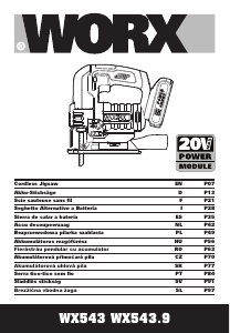 Priročnik Worx W543 Vbodna žaga