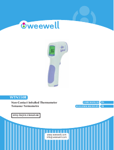 Kullanım kılavuzu Weewell WTN550R Termometre