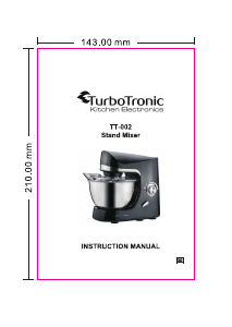 Handleiding TurboTronic TT-002 Standmixer