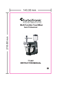 Εγχειρίδιο TurboTronic TT-007 Επεξεργαστής τροφίμων