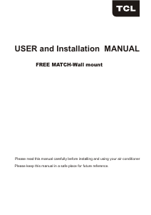 Manual TCL FMA-09CHSD/XA51I (N) Air Conditioner