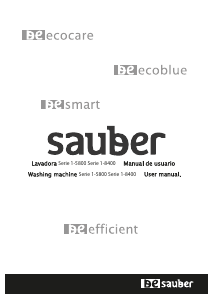 Manual Sauber SERIE 1-5800 Washing Machine