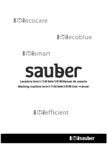 Manual Sauber SERIE 5-7140 Washing Machine