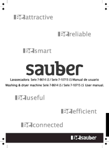 Handleiding Sauber SERIE 7-8614LS Was-droog combinatie