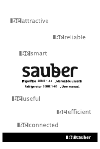 Manual de uso Sauber SERIE 1-85 Refrigerador