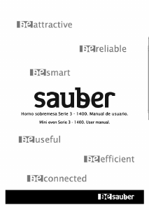 Manual Sauber SERIE 3-1400 Oven