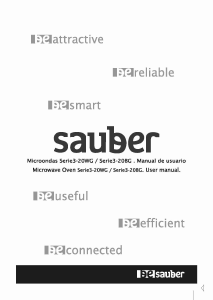 Manual de uso Sauber SERIE 3-20BW Microondas
