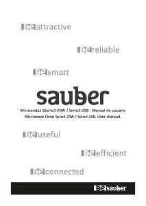 Manual de uso Sauber SERIE 3-20W Microondas