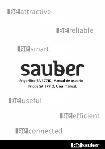 Manual de uso Sauber SA177ID Frigorífico combinado