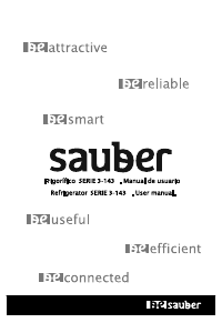 Manual Sauber SERIE 3-143 Fridge-Freezer