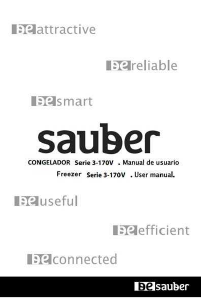 Manual de uso Sauber SERIE 3-170V Congelador