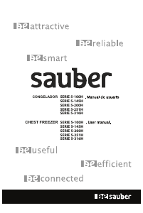Manual de uso Sauber SERIE 5-100H Congelador