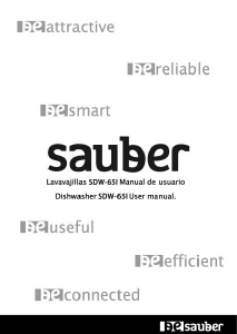 Manual de uso Sauber SDW-65I Lavavajillas