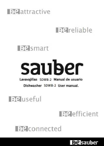 Manual de uso Sauber SDWB-2 Lavavajillas