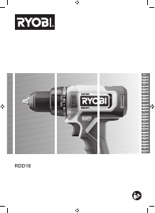 Käyttöohje Ryobi RDD18-0 Porakone-ruuvinväännin