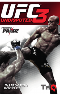 Handleiding Sony PlayStation 3 UFC 3 - Undisputed