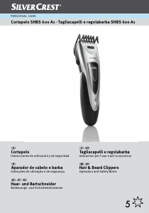 Manual de uso SilverCrest SHBS 600 A1 Cortapelos