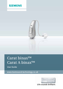 Manual Siemens Carat binax Hearing Aid