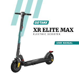 Handleiding GOTRAX XR Elite Max Elektrische step