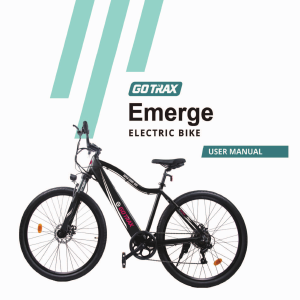 Handleiding GOTRAX Emerge Elektrische fiets