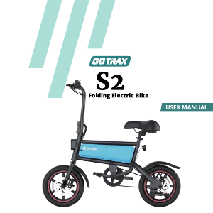 Manual GOTRAX Shift S2 Electric Bicycle